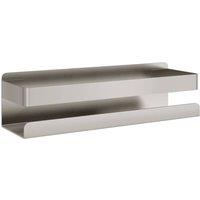 Berkfield Home Shower Shelf 23x6.5x6 cm Brushed 304 Stainless Steel in Silver
