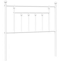 Berkfield Home Metal Headboard White 90 cm