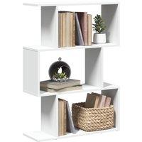 Berkfield Home Room Divider Bookcase 3-Tier White 70x24x97 cm Engineered Wood | Size: 70 x 24 x 97 cm