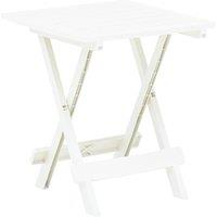 Berkfield Home Folding Garden Table White 45x43x50 cm Plastic | Size: 45 x 43 x 50 cm