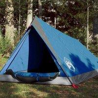 Berkfield Home Camping Tent 2-Person Blue Waterproof
