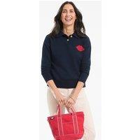 Lands' End Women's Lulu Guinness Drifter Polo in Dark Navy | Size: 10-12