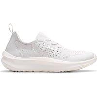 Clarks Women's Solevana Tie Off-White Trainers in White | Size: 6.5-Standard Fit