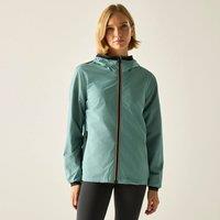Regatta Women's Bendria Summer Hooded Waterproof Jacket in Teal | Size: 12