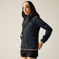 Regatta Women's Newhill Hooded Full Zip Hiking Fleece in Dark Grey | Size: 20