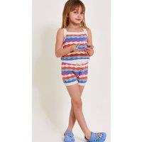 Monsoon Girl's Wavy Stripe Knit Shorts Multi | Size: 11-12 Years