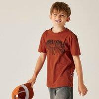 Dare 2b Trailblazer III Short Sleeved Graphic T-Shirt in Burnt Orange | Size: 7-8 Years