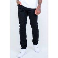 BCouture Men's Taper Fit Stretch Denim Jeans in Black | Size: 34R