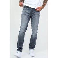 BCouture Men's Taper Fit Stretch Denim Jeans in Grey | Size: 38R