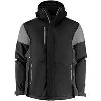 Printer Men's Padded Soft Shell Jacket in Black | Size: Small