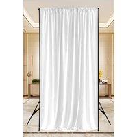 Neel Blue 4x1 Metres Backdrop Panel, Wrinkle-Free Polyester Spandex Fabric in White