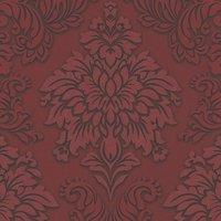 AS Creation Lizzy London Baroque Textured Wallpaper in Red