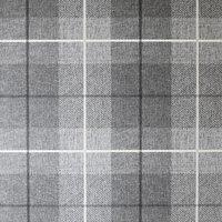 Arthouse Country Tartan Textured Wallpaper in Charcoal