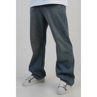 SikSilk Men's Loose Fit Jeans in Blue | Size: 36R