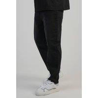 SikSilk Men's Tapered Fit Jeans in Black | Size: 36R