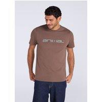 Animal Men's 'Classico' Lightweight Breathable Soft Short Sleeve Cotton T-Shirt in Brown | Size: Large