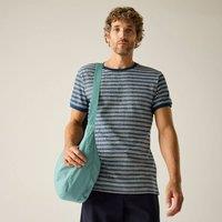 Regatta Men's Benlin Striped Short Sleeved T-Shirt in Dark Blue | Size: XL