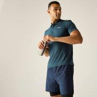 Regatta Men's Maverik Stretch Logo Polo in Dark Blue | Size: Large