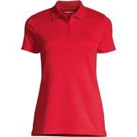 Lands' End Women's Short Sleeve Supima Polo Shirt in Red | Size: 8