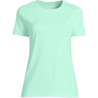 Lands' End Women's Supima Short Sleeve Crew Neck T-shirt in Green | Size: 10-12