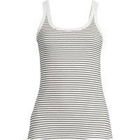 Lands' End Women's Micro Rib Vest Top in Ivory | Size: 20