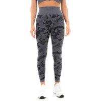 Smart Living Women's Comfortable & Versatile Camo High-Waisted Seamless Leggings in Grey | Size: Small