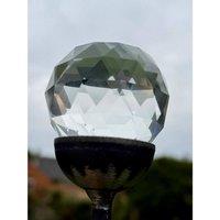 Poppyforge 4 Feet 50mm Prism Marble Pin Garden Art (Pack of 3) in Black