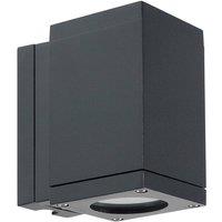Netlighting Sandvik Outdoor 1 Light Down Wall Light Graphite IP65 GU10 LED in Grey
