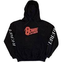 David Bowie Rebel Rebel Hoodie in Black | Size: Medium