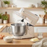 HOMCOM 6L 1400W Stand Mixer with 11 Speeds & Fermentation Function in Cream