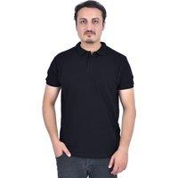 Smart Living Men's Classic Short Sleeve Polo Shirt in Black | Size: XL