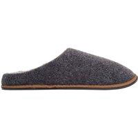 ABSOLUTE FOOTWEAR Men's Easy Slip On Fleece Lined Winter Mule Slippers with Hard Sole in Grey | Size: 8