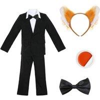 I Love Fancy Dress Men's Nick Fox Costume - 5 Pcs with Suit | Size: Large