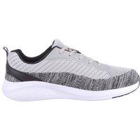 ABSOLUTE FOOTWEAR Men's Two Toned Breathable Mesh Exercise Sports Workout Trainers in Grey | Size: 10