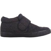 ABSOLUTE FOOTWEAR Men's Easy Slip On Touch & Close Bootie Slipper with Stitch Detail in Black | Size: 7