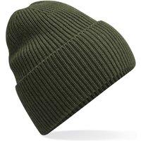 Beechfield Men's Cuffed Oversized Beanie in Dark Olive