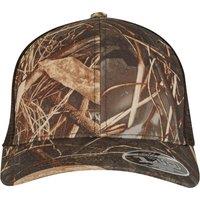 Flexfit Men's Realtree Camo Mesh Back Trucker Cap in Brown