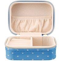 SHEONLY Women's Portable Travel Jewellery Box in Blue