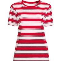 Lands' End Women's Petite Supima Short Sleeve Crew Neck T-shirt in Scarlet | Size: 10-12
