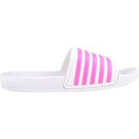 ABSOLUTE FOOTWEAR Women's Slip On Practical Summer Holiday Beach Pool Sea Sliders Mules Sandals in White | Size: 6.5
