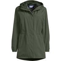 Lands' End Women's Plus Squall Packable Raincoat in Olive | Size: 24-26