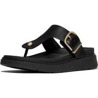 FitFlop Women's Gen-FF Toe-Post Sandals in Black | Size: 8