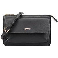 Paul Costelloe Women's Sabina Leather Cross Body Bag in Jet Black