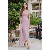 TFNC London Women's Araja Mauve Maxi Dress in Taupe | Size: 14