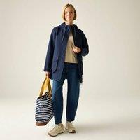 Regatta Women's Norana Hooded Waterproof Jacket in Mid Navy | Size: 24