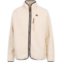 Trespass Women's Quake Leather Trim Fleece Jacket in Off-White | Size: 3XL