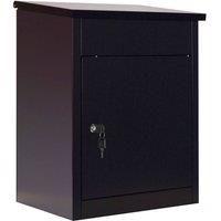 Phoenix Safe Company Phoenix PB0581BK Secure Outdoor Parcel Box with Anti-Fishing Design in Black