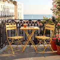 Artemis Home Colourways Vibrant Folding Patio or Balcony Set in Yellow