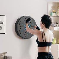 SPORTNOW Smart Music Boxing Machine with Bluetooth Connection & LED Light in Black