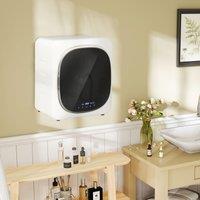 HOMCOM 4kg 800W Vented Tumble Dryer with Deodorize, Smart Mode, White